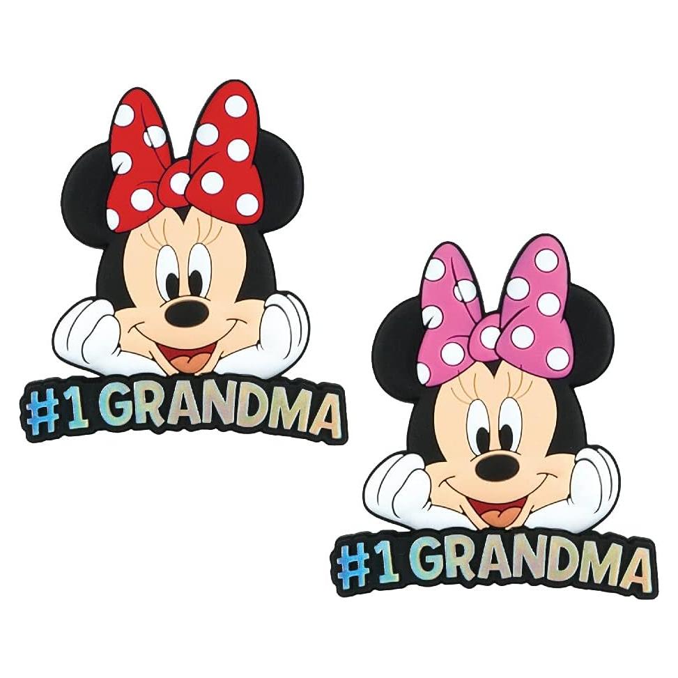 Imán Disney Minnie Mouse #1 Abuela Rojo/Rosa Talla Única