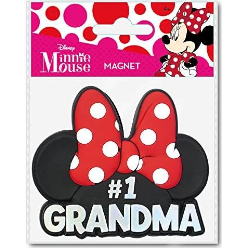 Imán Disney Minnie Mouse #1 Abuela Rojo/Rosa Talla Única