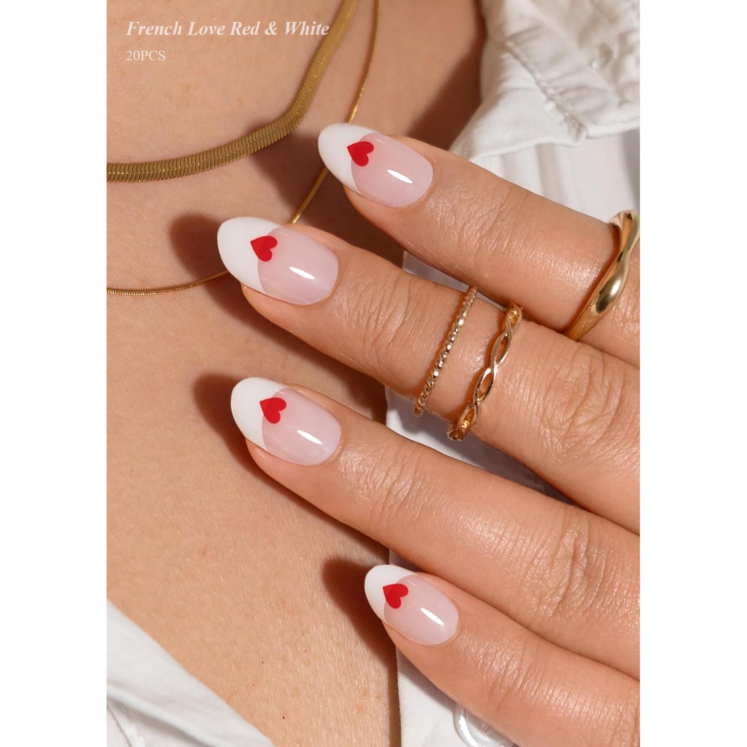 Tiras de Uñas de Gel Semi-Curado AutyaMee 20 Piezas Calidad Salón