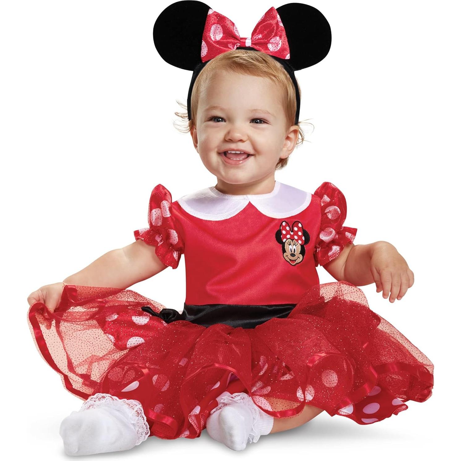 Disfraz Disney Minnie Mouse para Niñas Talla 2T Rojo