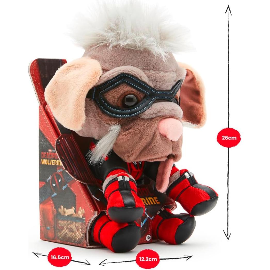 Peluche Dogpool Marvel 26 cm - Juguete de superhéroe