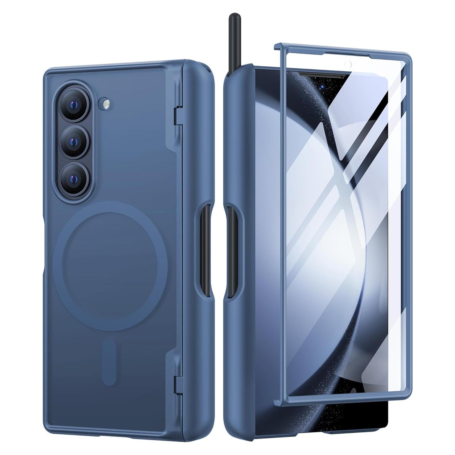 Funda MOBOSI Z Fold 6 Magnética con Soporte S Pen Azul