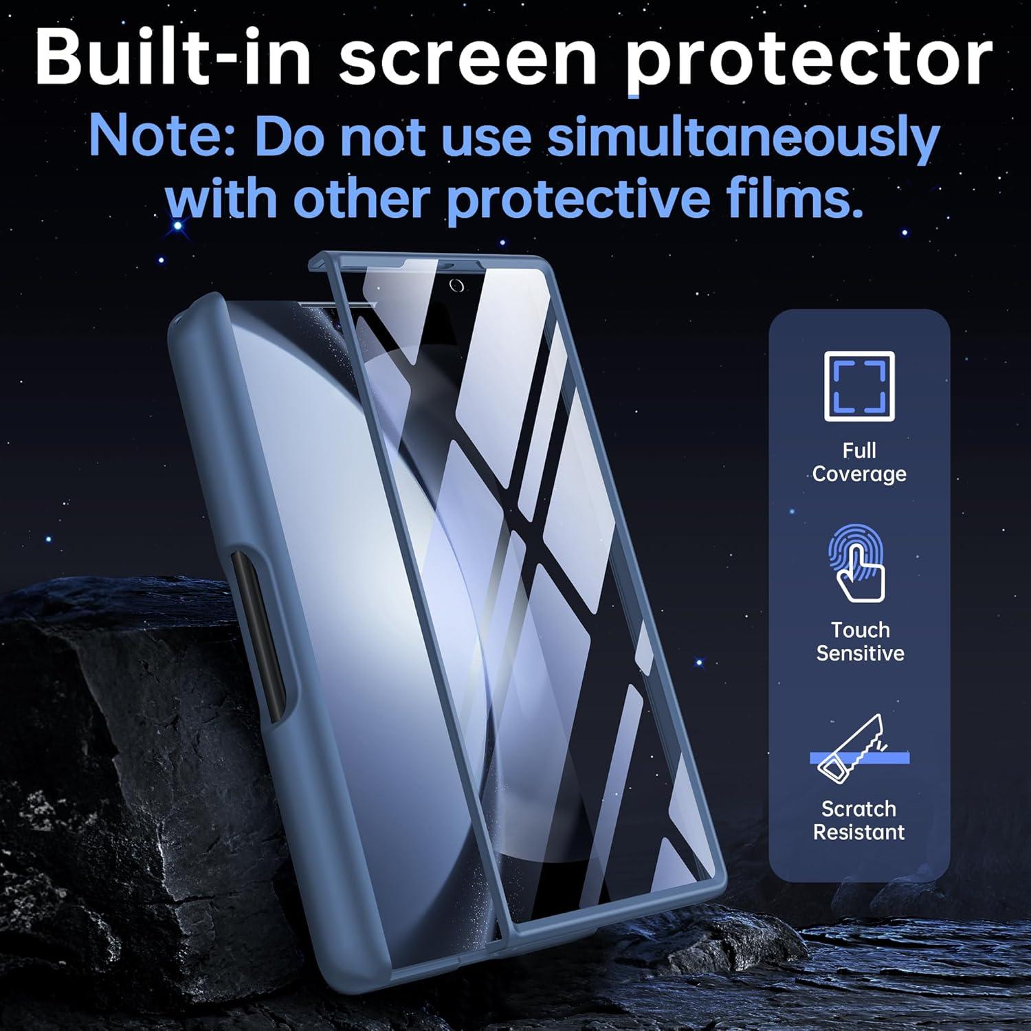 Funda MOBOSI Z Fold 6 Magnética con Soporte S Pen Azul