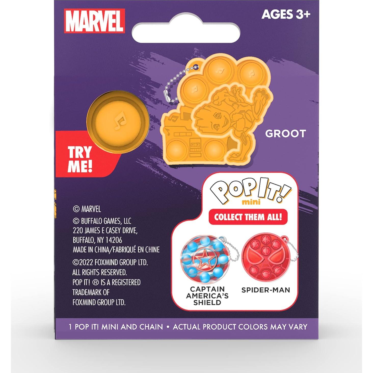 Juego Pop It! Buffalo - Mini Baby Groot para 2 Jugadores