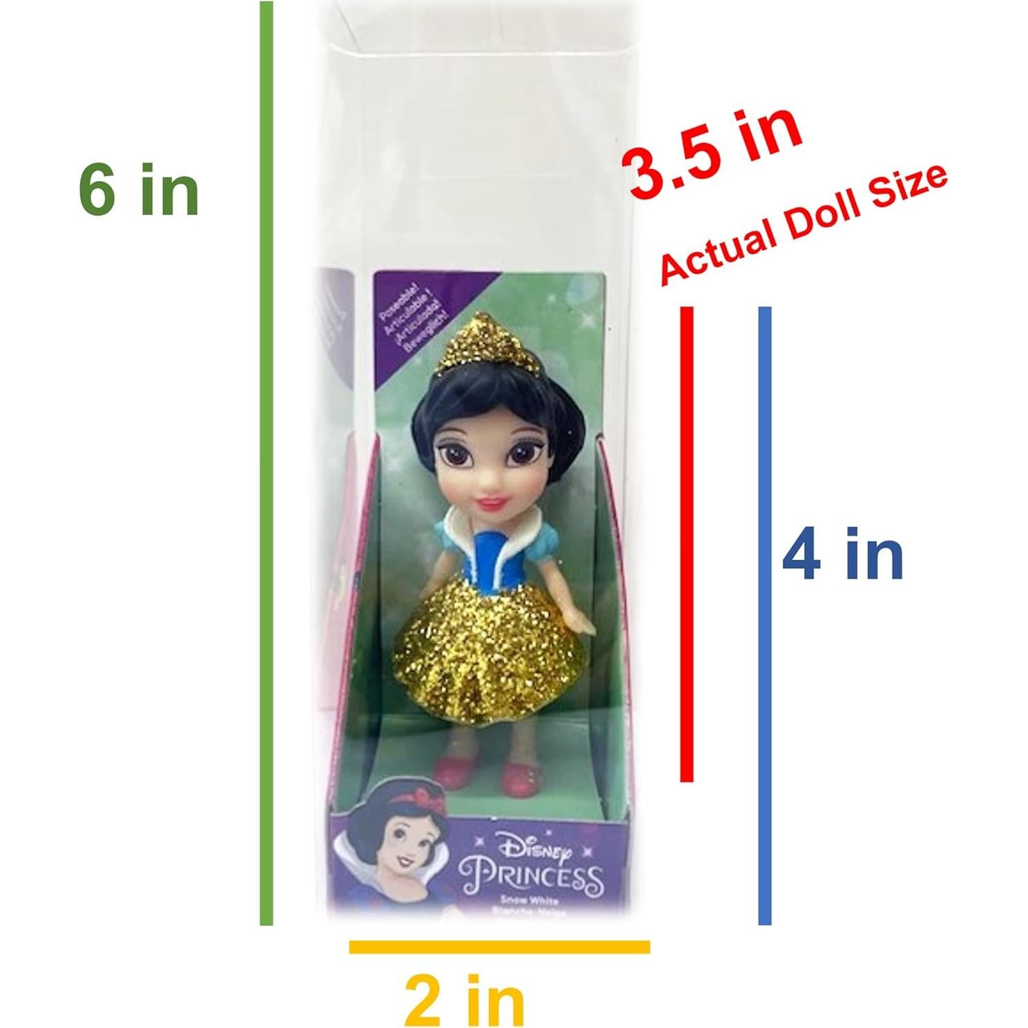 Muñeca Mini Posable Disney Princess Blanca Nieves 10.7 cm