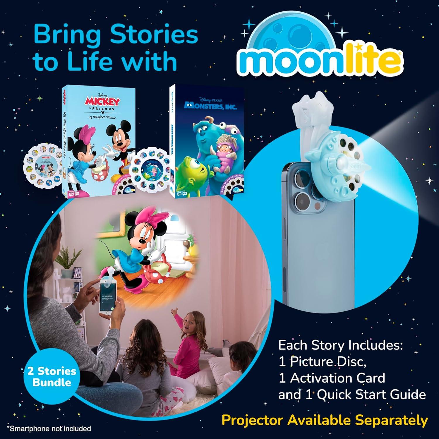 Carretes de Cuentos Moonlite Set 2 Un Picnic Perfecto y Monsters Inc