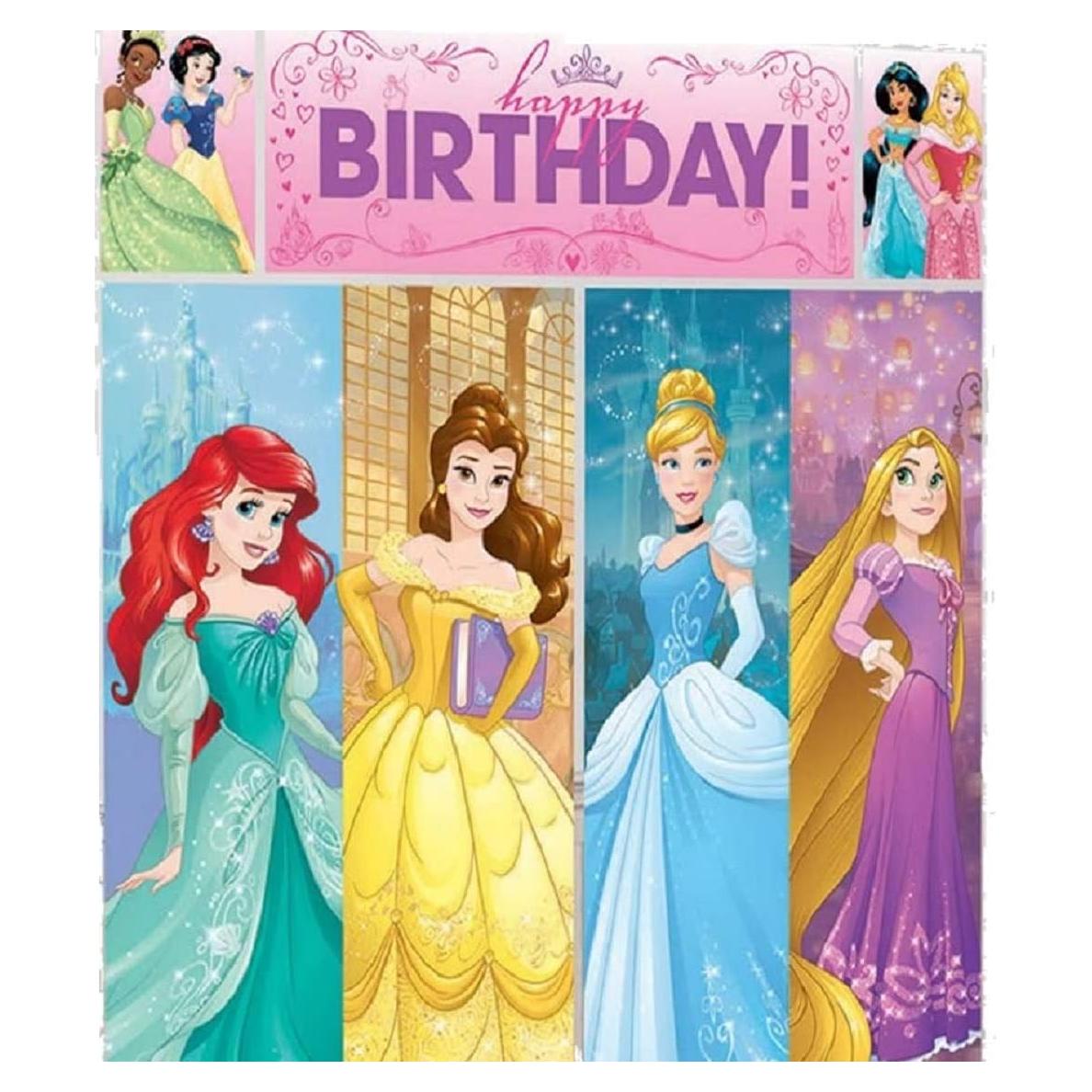 Kit de Decoración de Fiesta Princesa Disney Amscan 5 Piezas 149x165cm