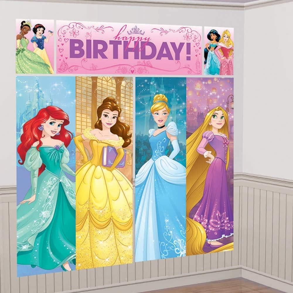 Kit de Decoración de Fiesta Princesa Disney Amscan 5 Piezas 149x165cm