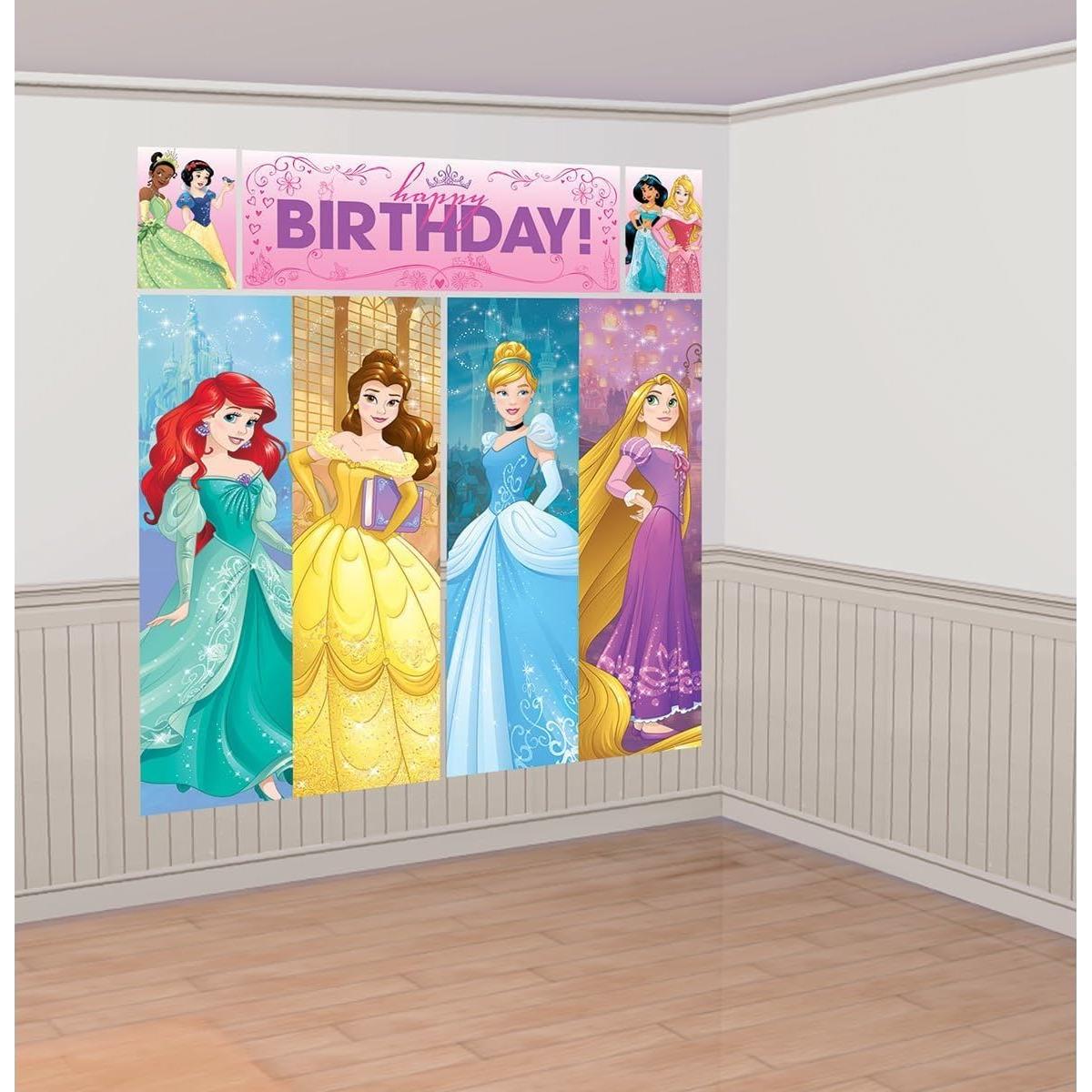 Kit de Decoración de Fiesta Princesa Disney Amscan 5 Piezas 149x165cm