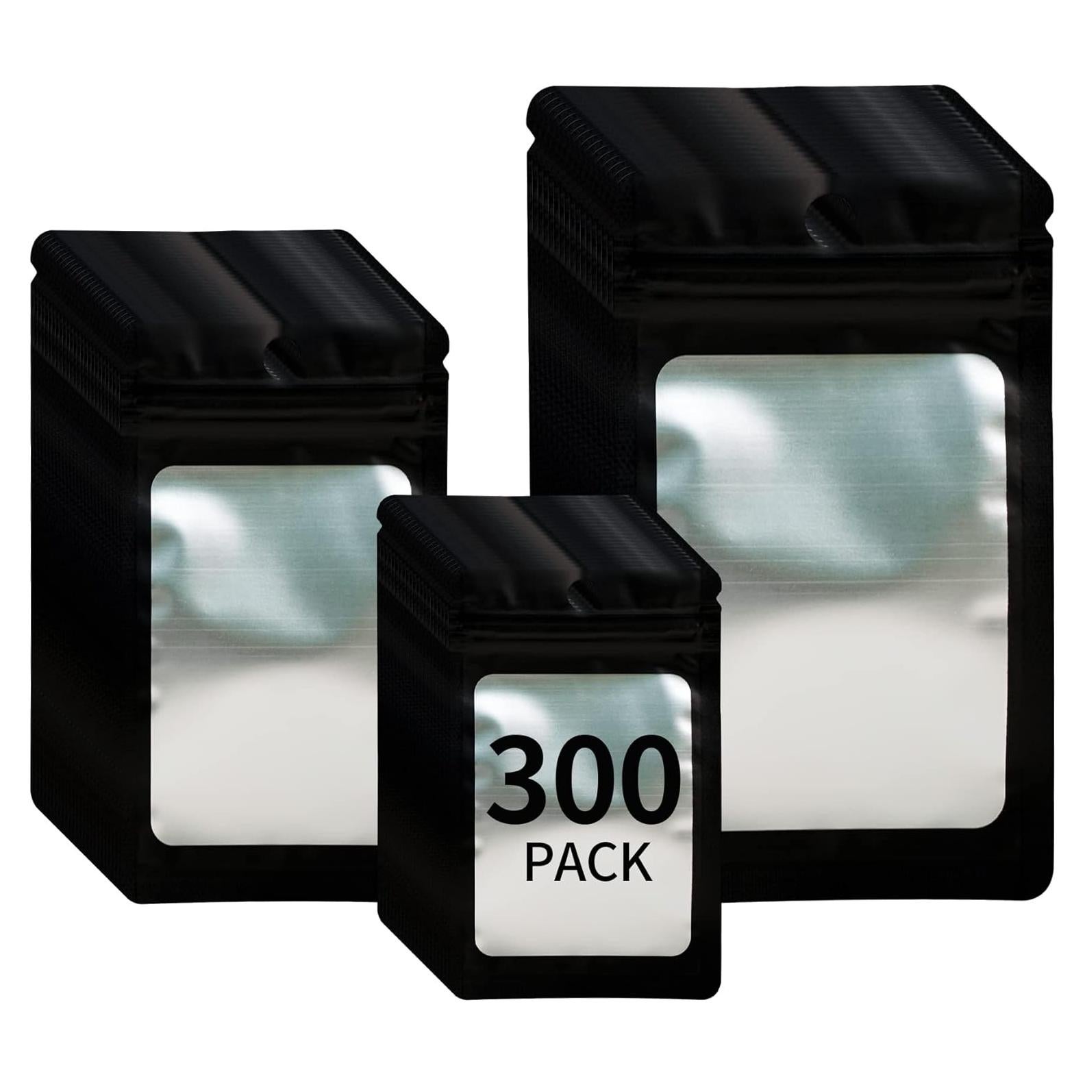 Paquete de 300 Bolsas Mylar Reutilizables Funnyleaf 3 Tamaños