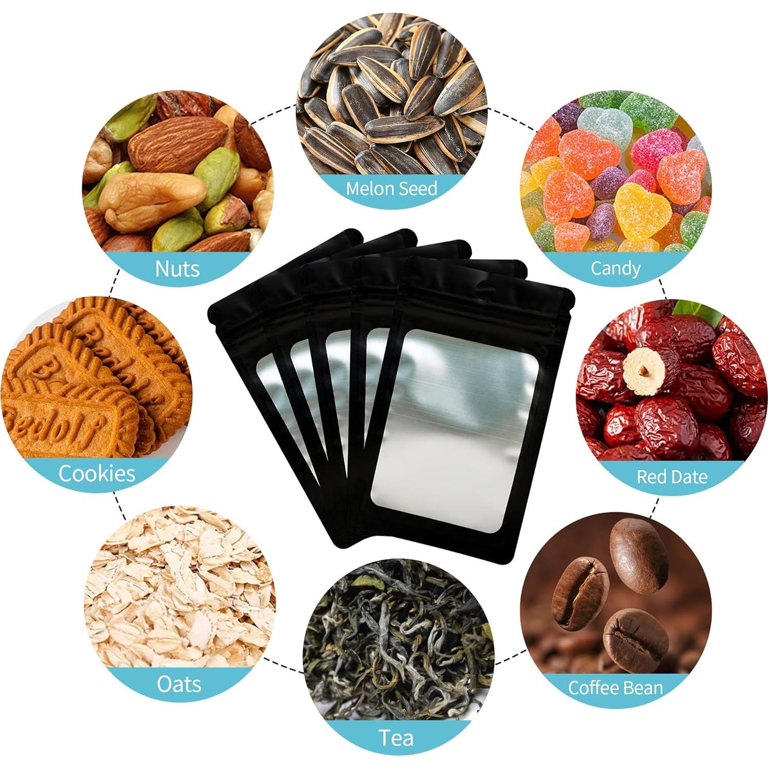 Paquete de 300 Bolsas Mylar Reutilizables Funnyleaf 3 Tamaños