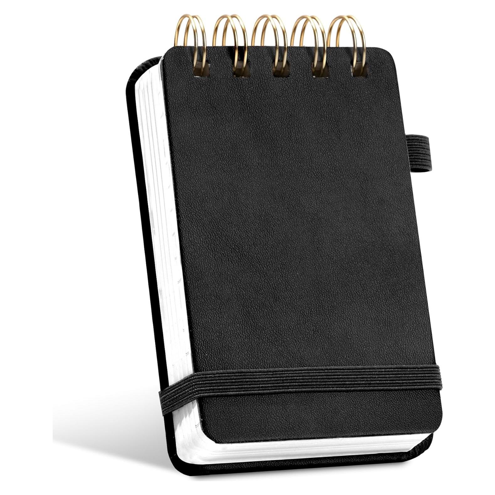 Cuaderno Espiral Yoment Negro 150 Páginas 7.6x12.7 cm