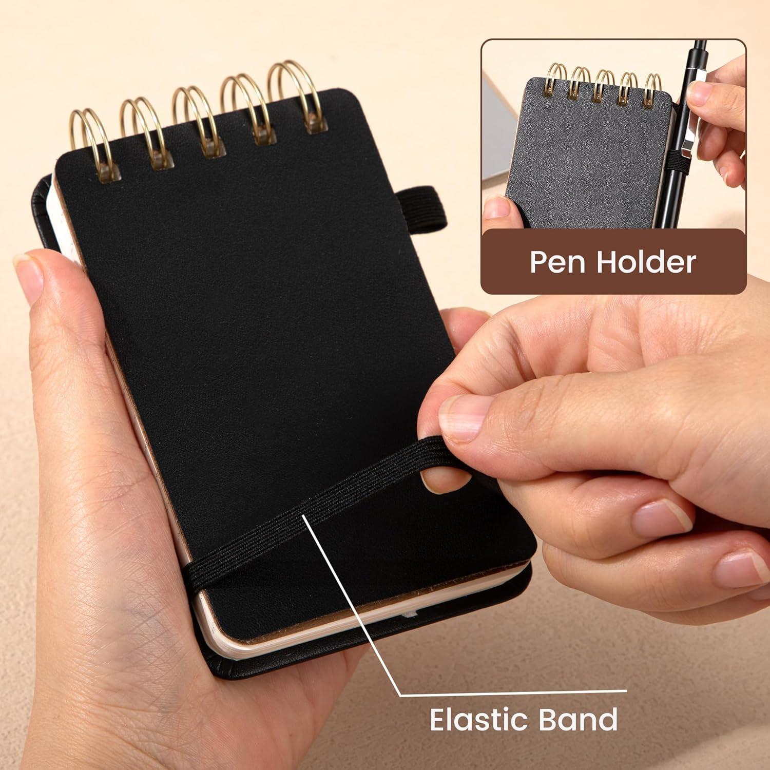 Cuaderno Espiral Yoment Negro 150 Páginas 7.6x12.7 cm