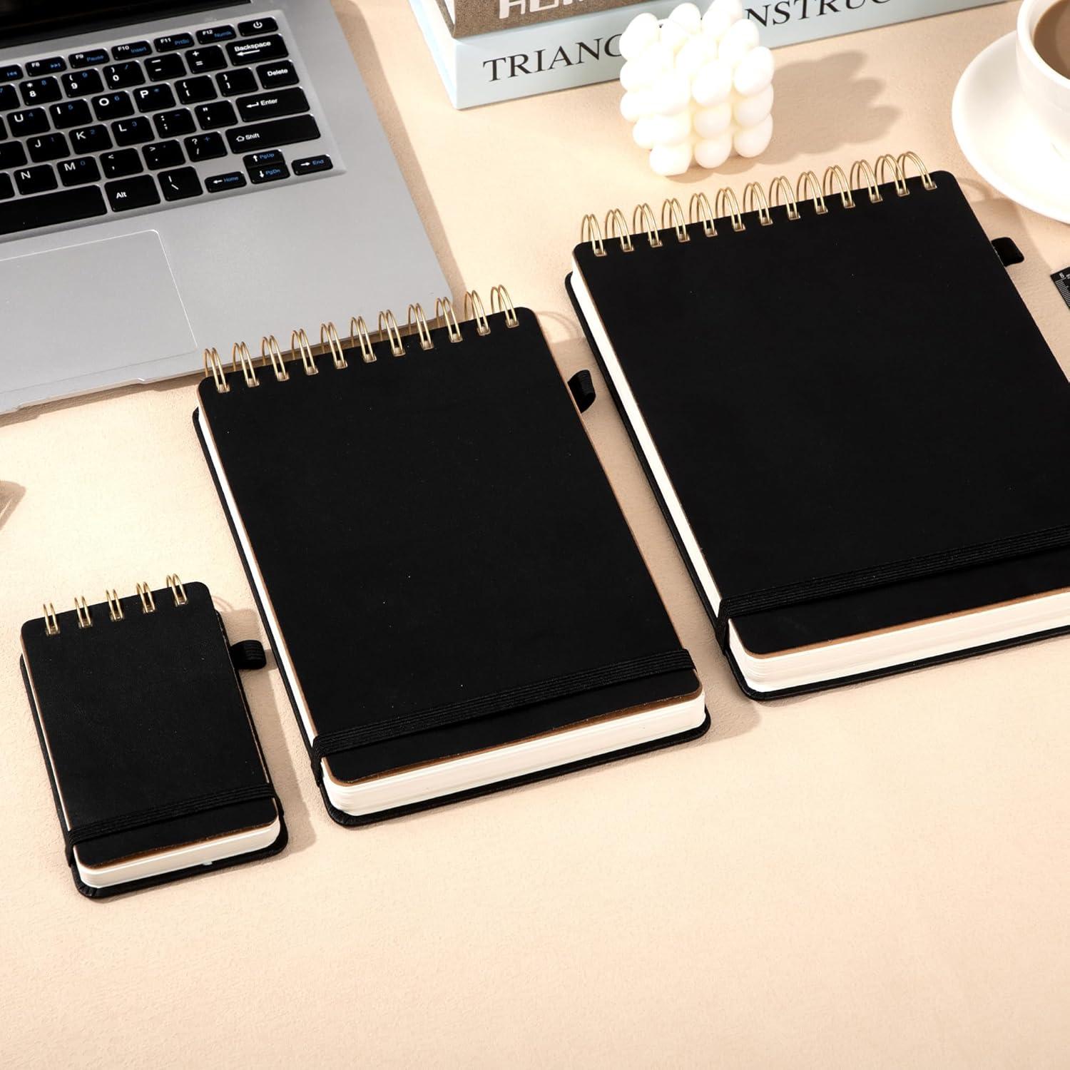 Cuaderno Espiral Yoment Negro 150 Páginas 7.6x12.7 cm