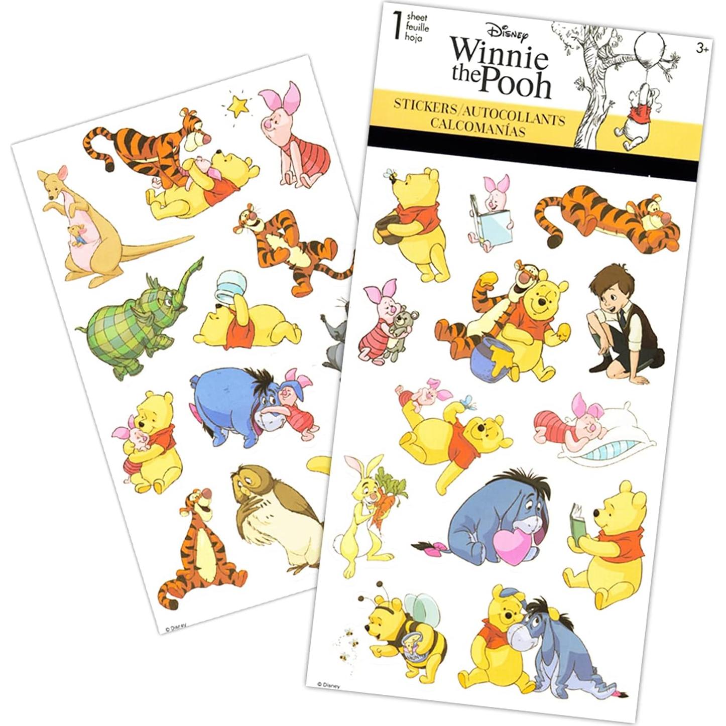 Libro para Colorear Winnie The Pooh con Stickers 80 Páginas