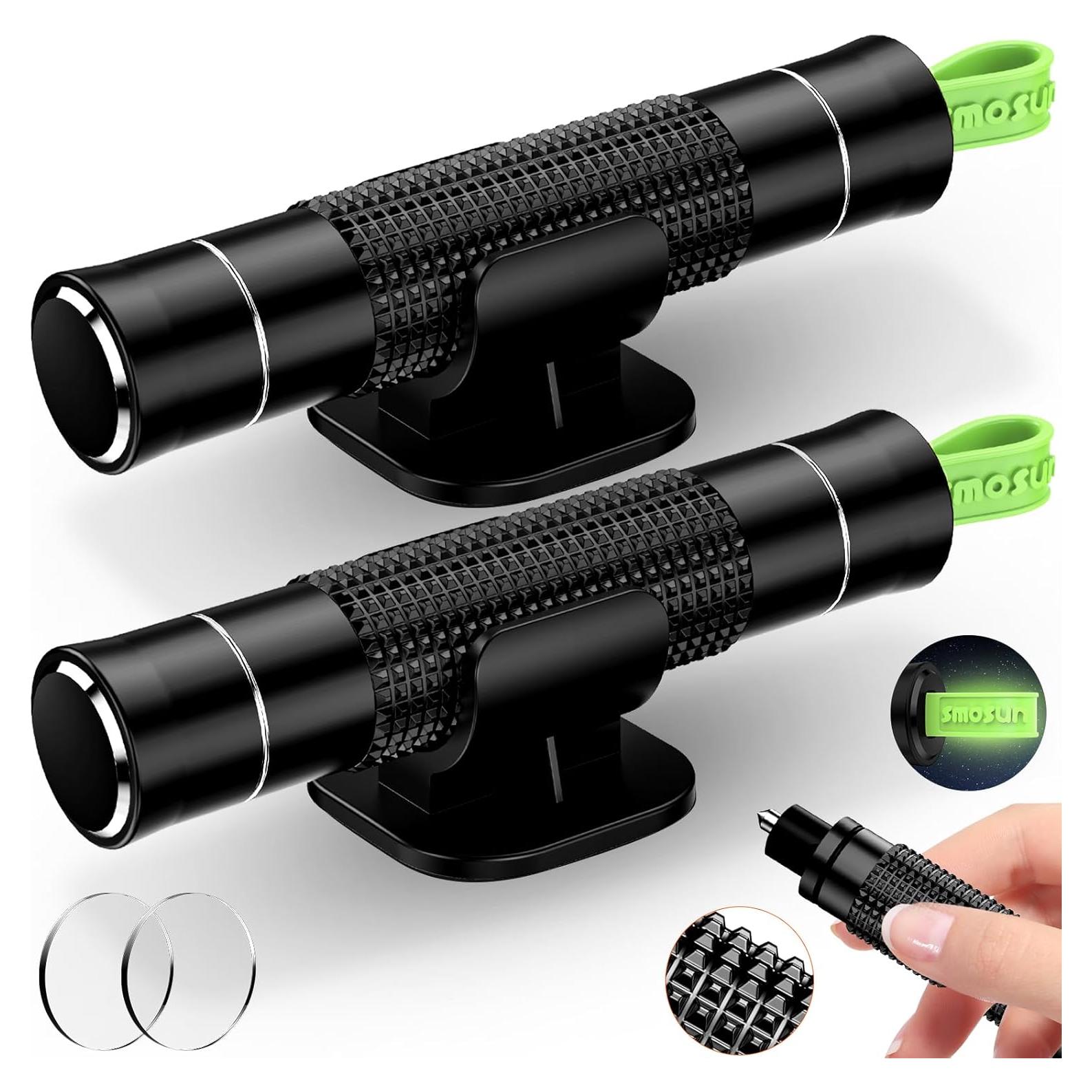 Rompe Ventanas 2 en 1 smosun - Herramienta de Emergencia Azul