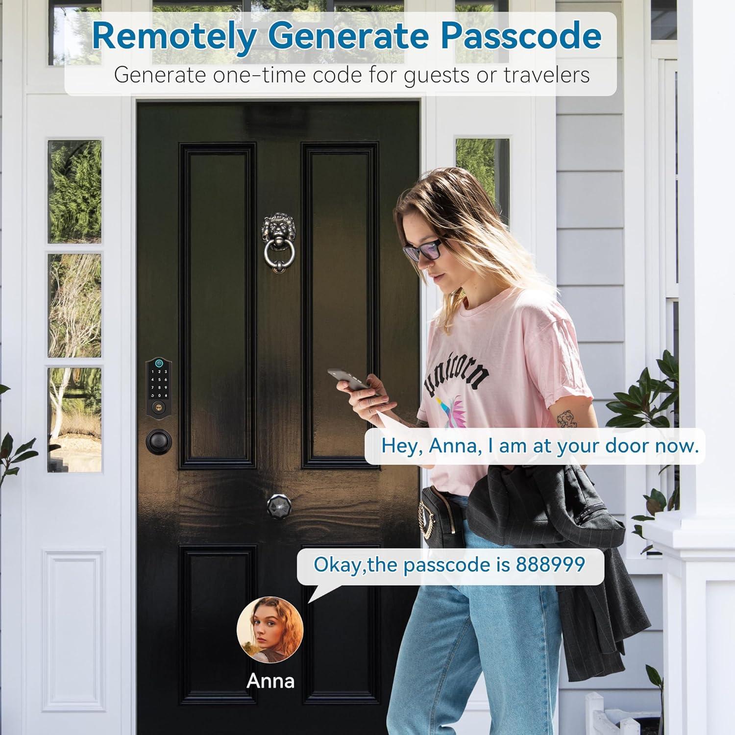 Cerradura Inteligente Biométrica Harfo DA2K-AG Bronce 1.57kg