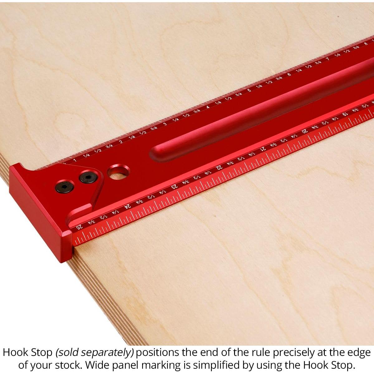 Regla de Carpintería Woodpeckers 610 mm L2R y Centro Aluminio