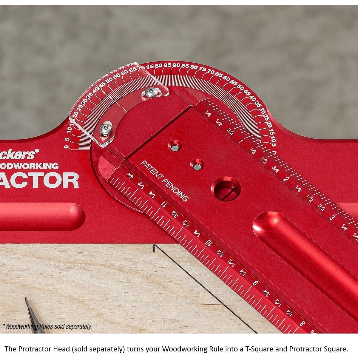 Regla de Carpintería Woodpeckers 610 mm L2R y Centro Aluminio