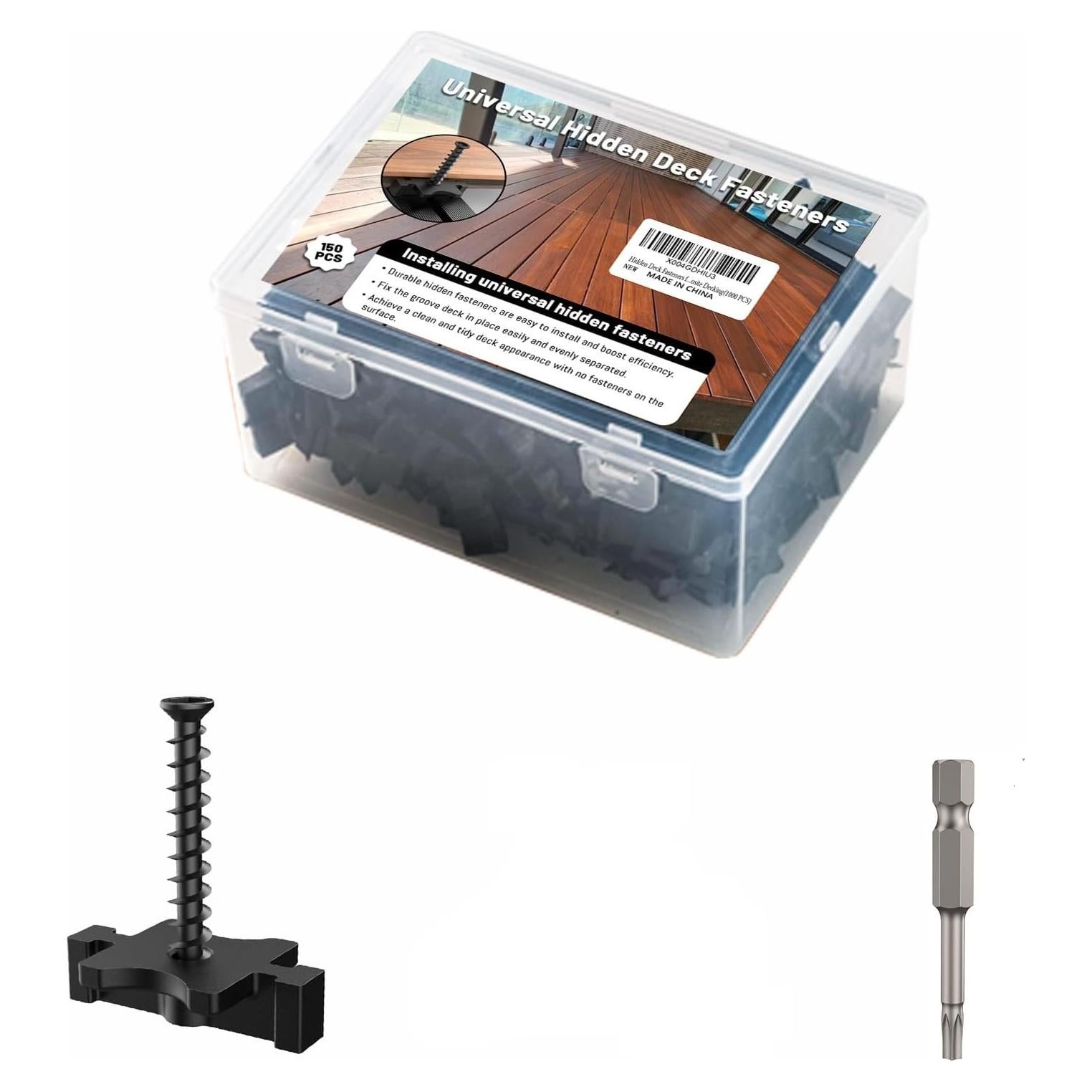150 Sujetadores Ocultos para Deck Compuesto CUGUORDS - 7.43 m²