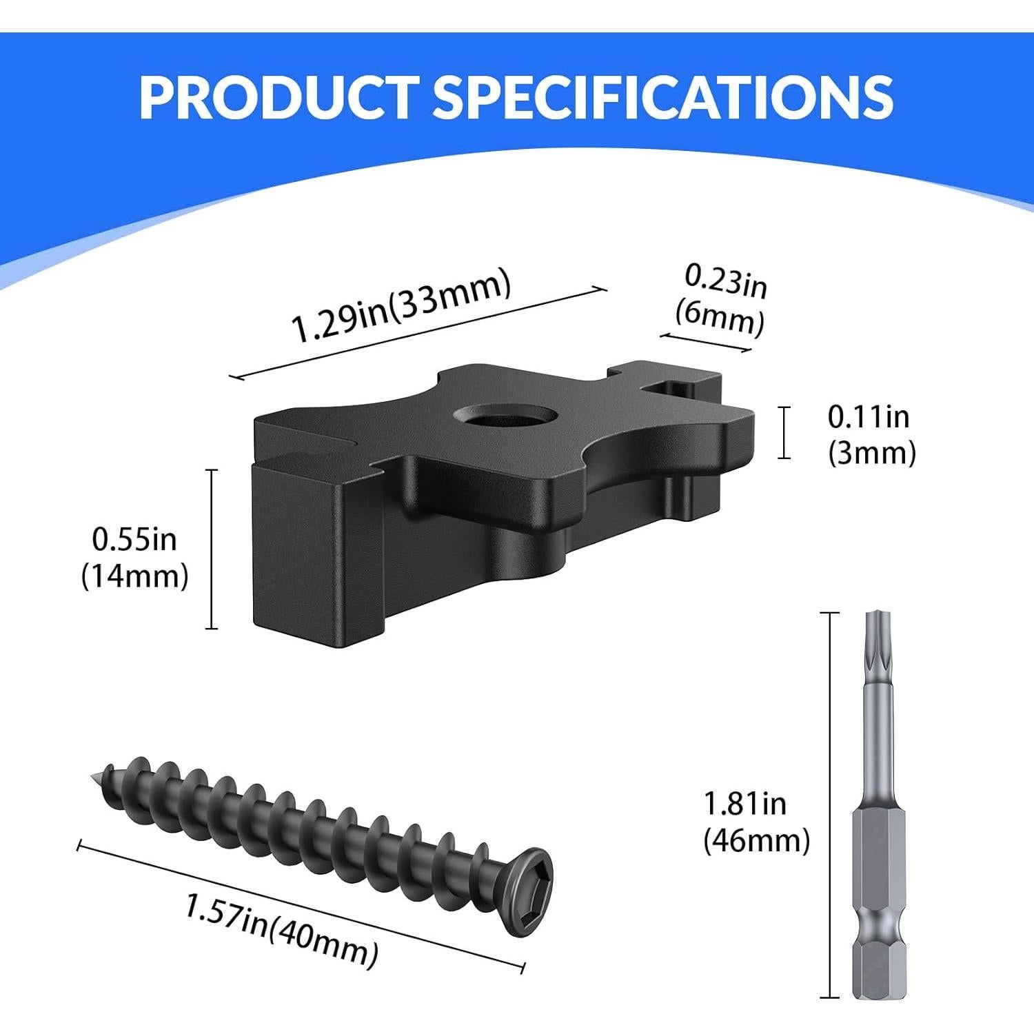 150 Sujetadores Ocultos para Deck Compuesto CUGUORDS - 7.43 m²