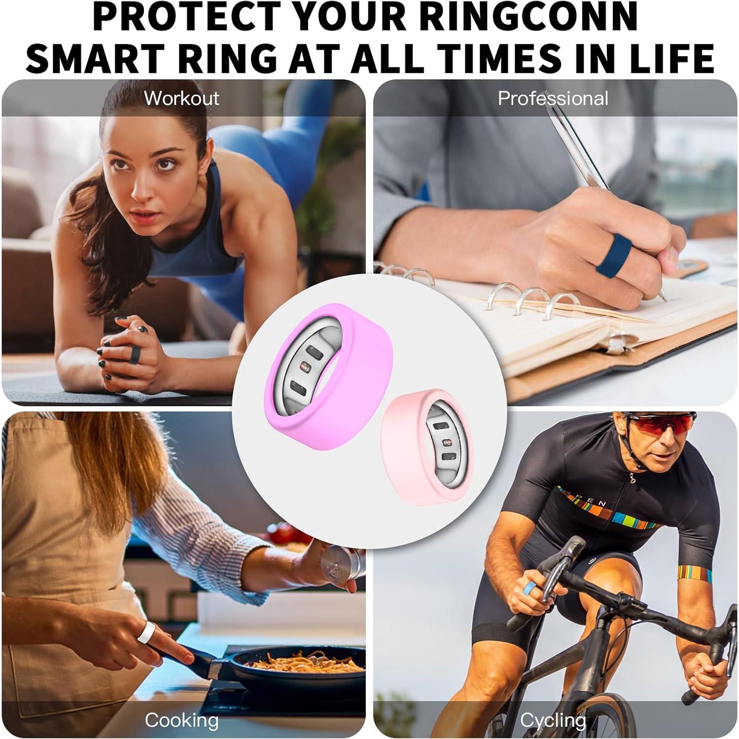 Paquete de 6 fundas de silicona para Oura Ring Gen 4 y 3