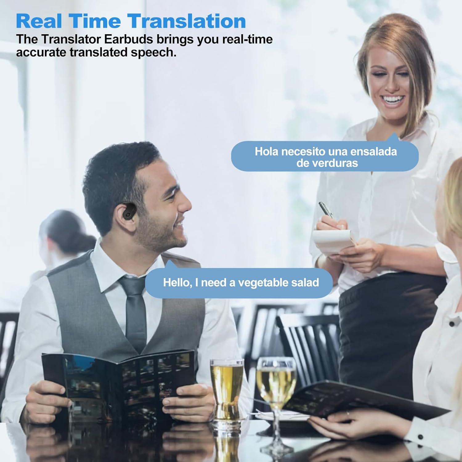 Auriculares Traductores de Idiomas Exsulity - Traducción 144 Idiomas