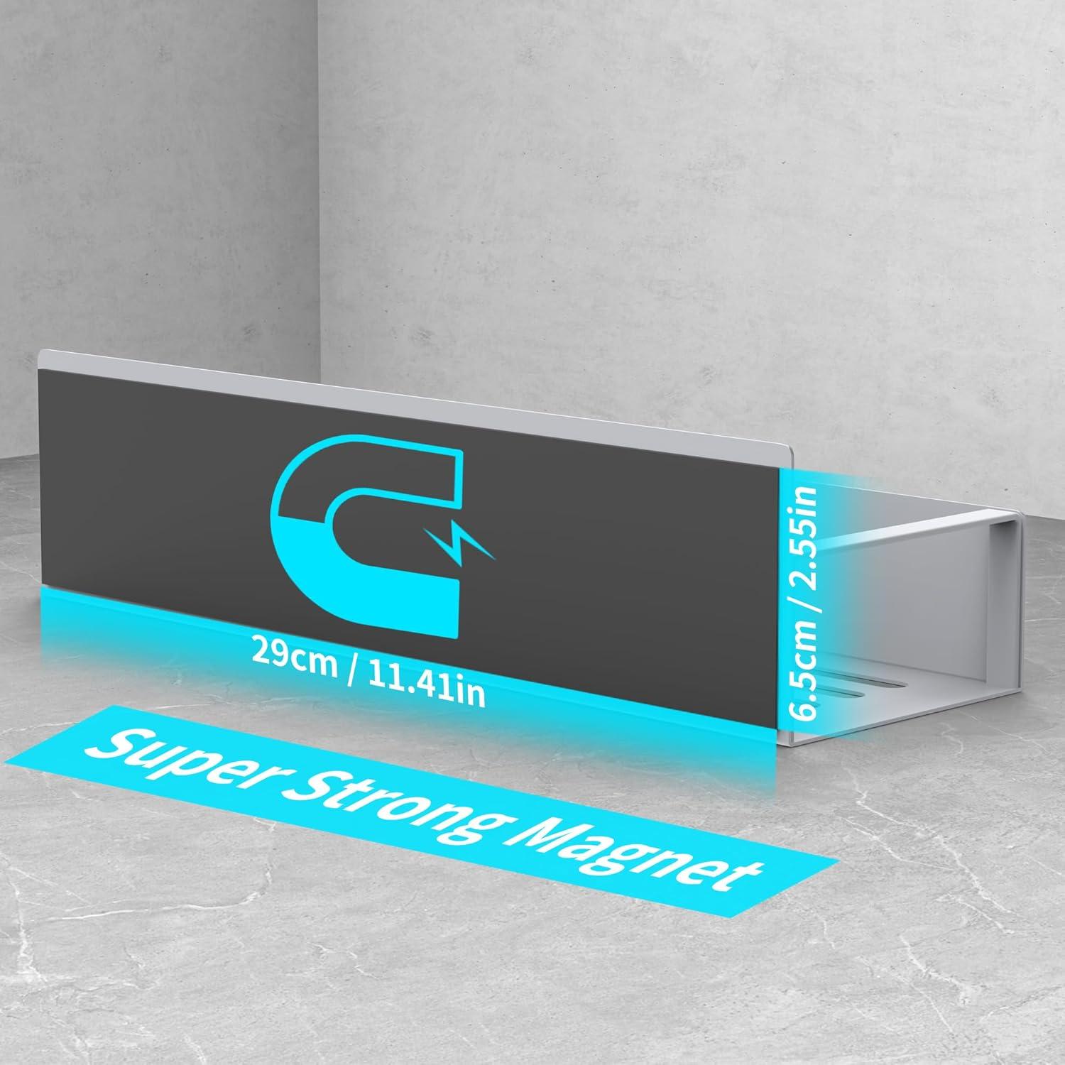 Estante de Especias Magnético Hleelomi 4 Piezas Gris