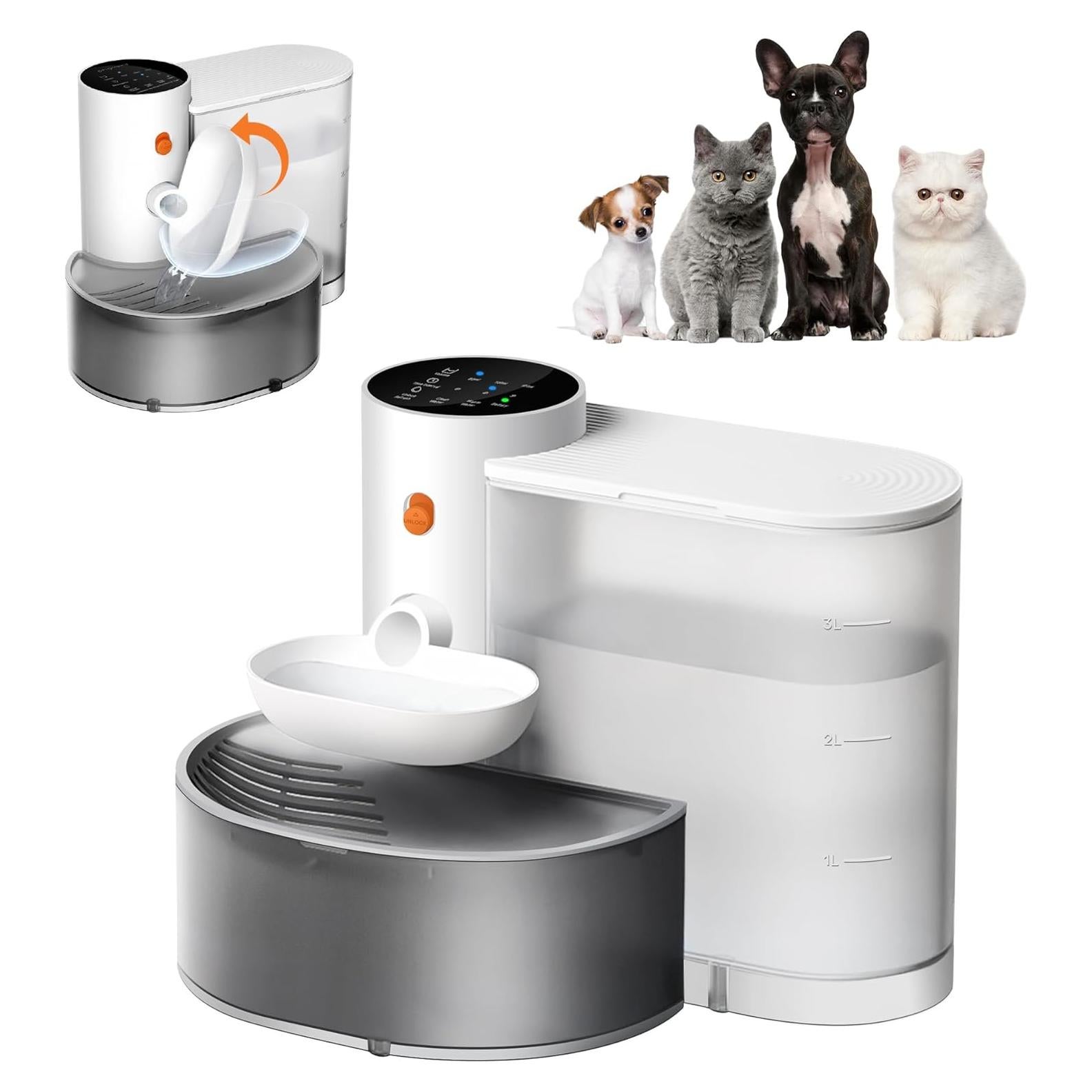 Fuente de Agua Inalámbrica Potaroma 3.5L para Mascotas