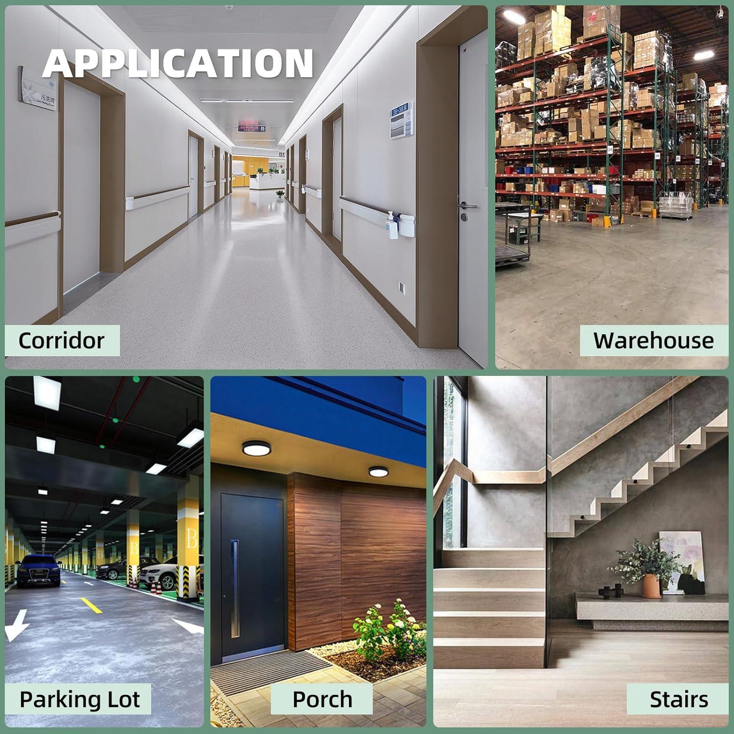 Sensor de Movimiento ECOELER PIR 360° Techo Negro 173.6g