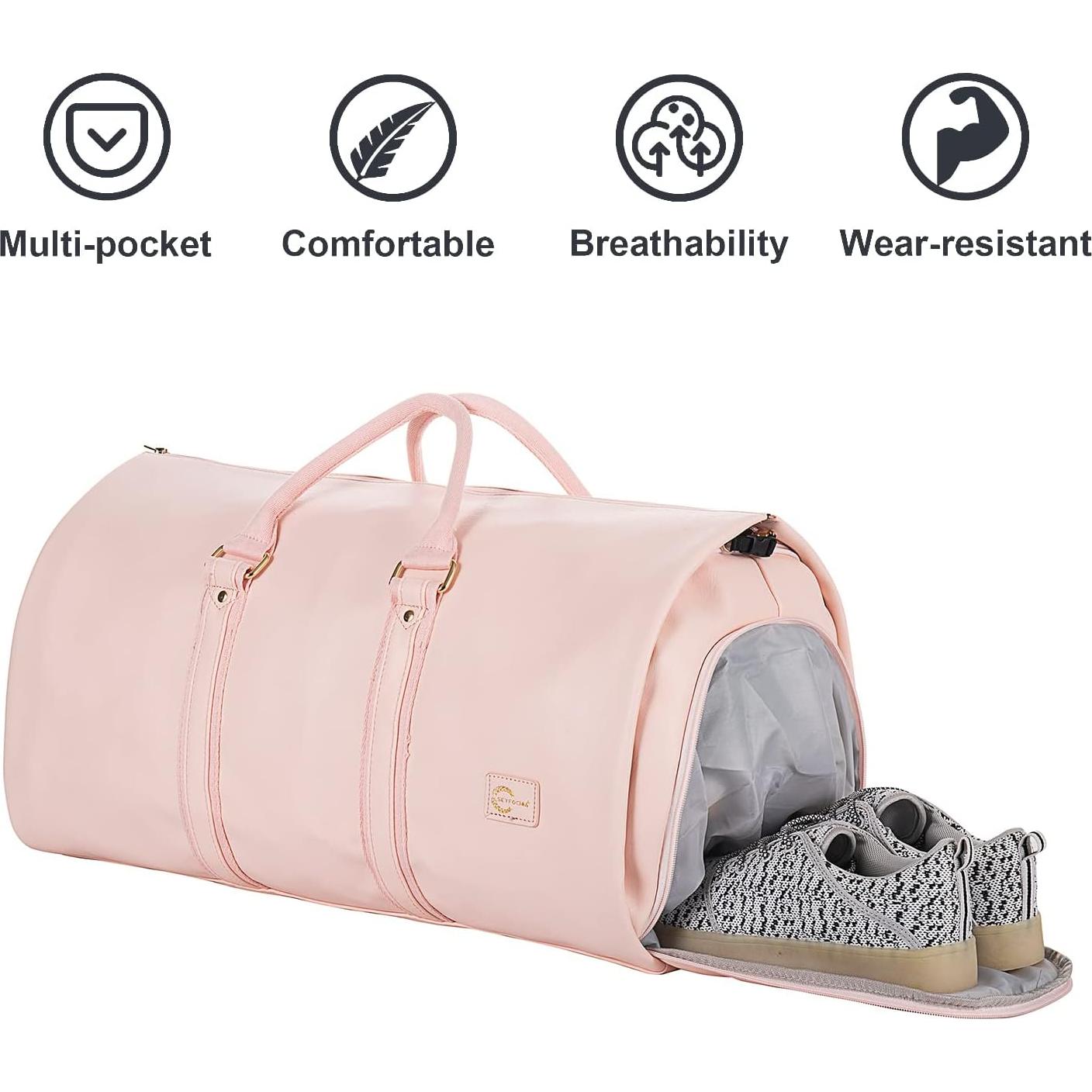 Bolsa de Ropa Convertible Seyfocnia Rosa 55.9x27.9cm