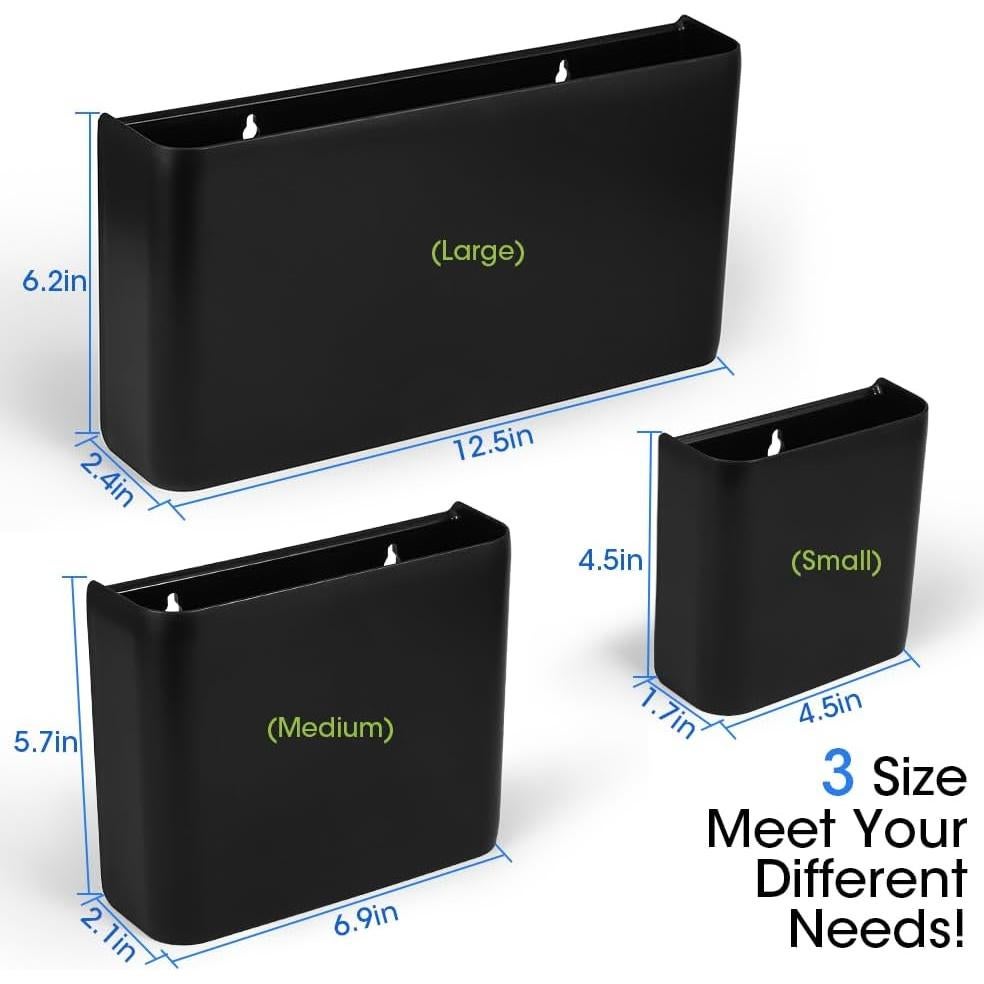 Caja de Almacenamiento Magnética Picowe 3 Piezas - Negro