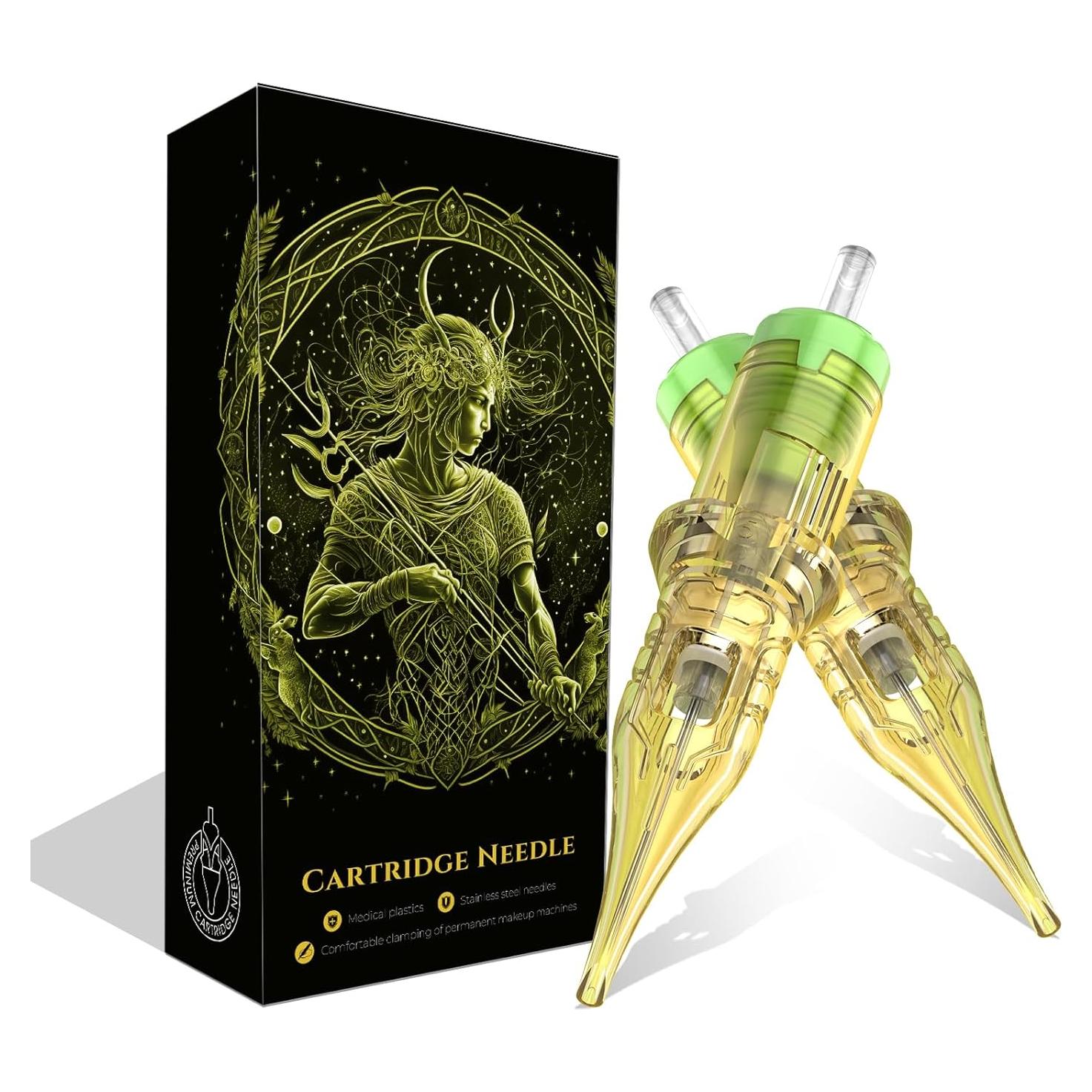 Agujas de Tatuaje DILRLN 3RL Cartuchos 20PCS Estériles