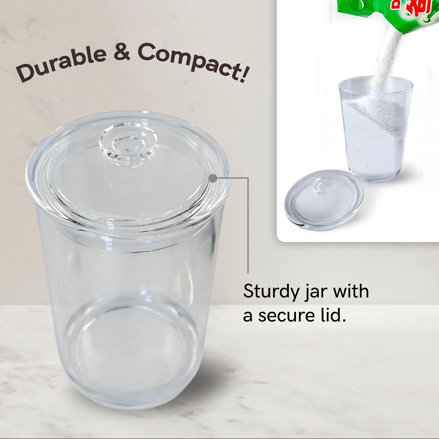 Tarro Contenedor de Cápsulas de Lavandería Skywin 10.9x19.6cm