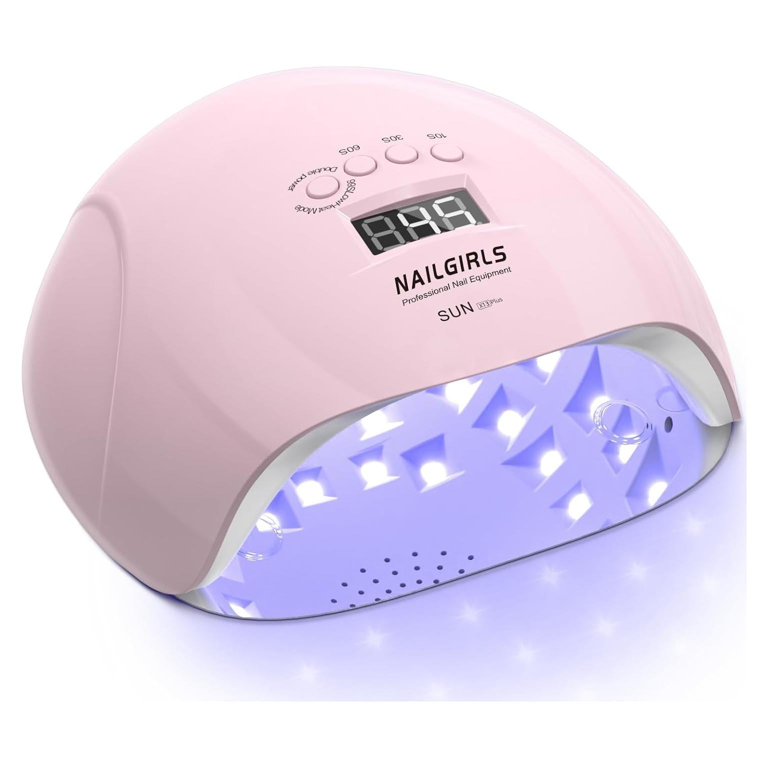 Lámpara UV NAILGIRLS 150W Rosa con Sensor Automático y 36 LEDs