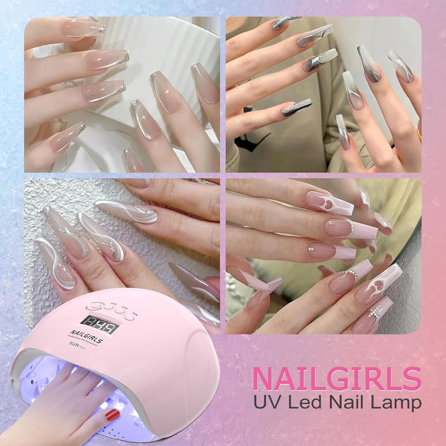 Lámpara UV NAILGIRLS 150W Rosa con Sensor Automático y 36 LEDs