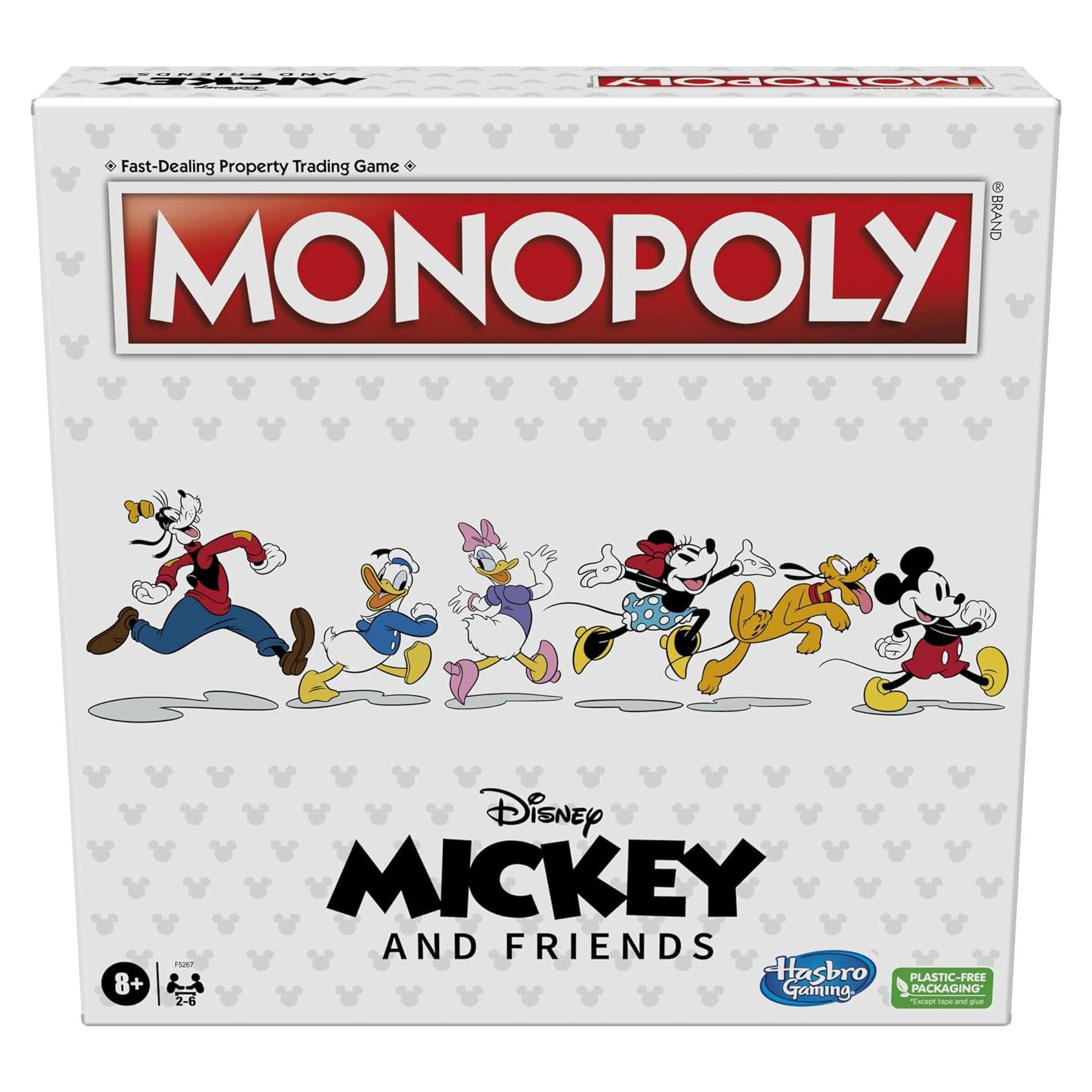 Monopoly Disney Mickey y Amigos Hasbro Juego de Mesa 8+