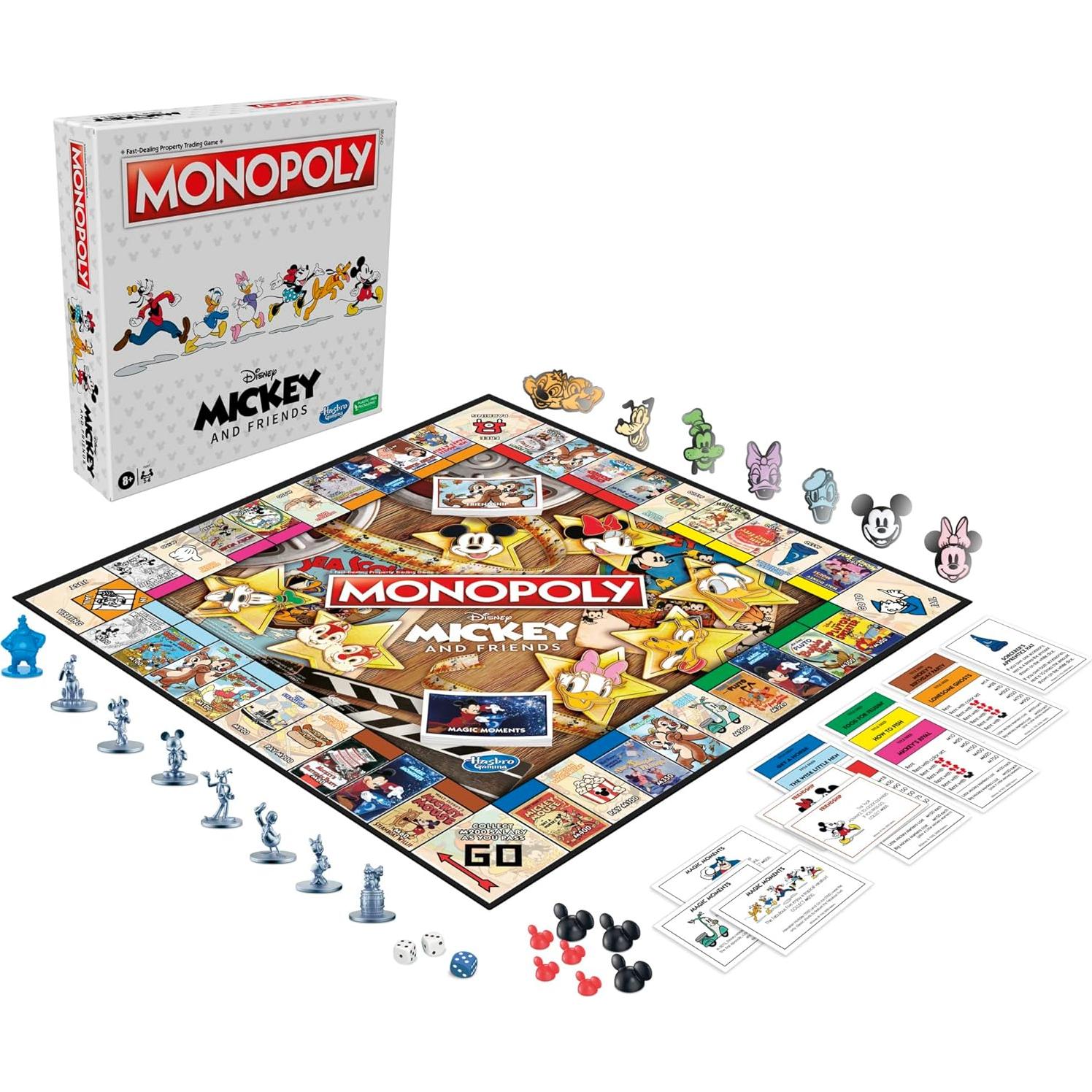 Monopoly Disney Mickey y Amigos Hasbro Juego de Mesa 8+