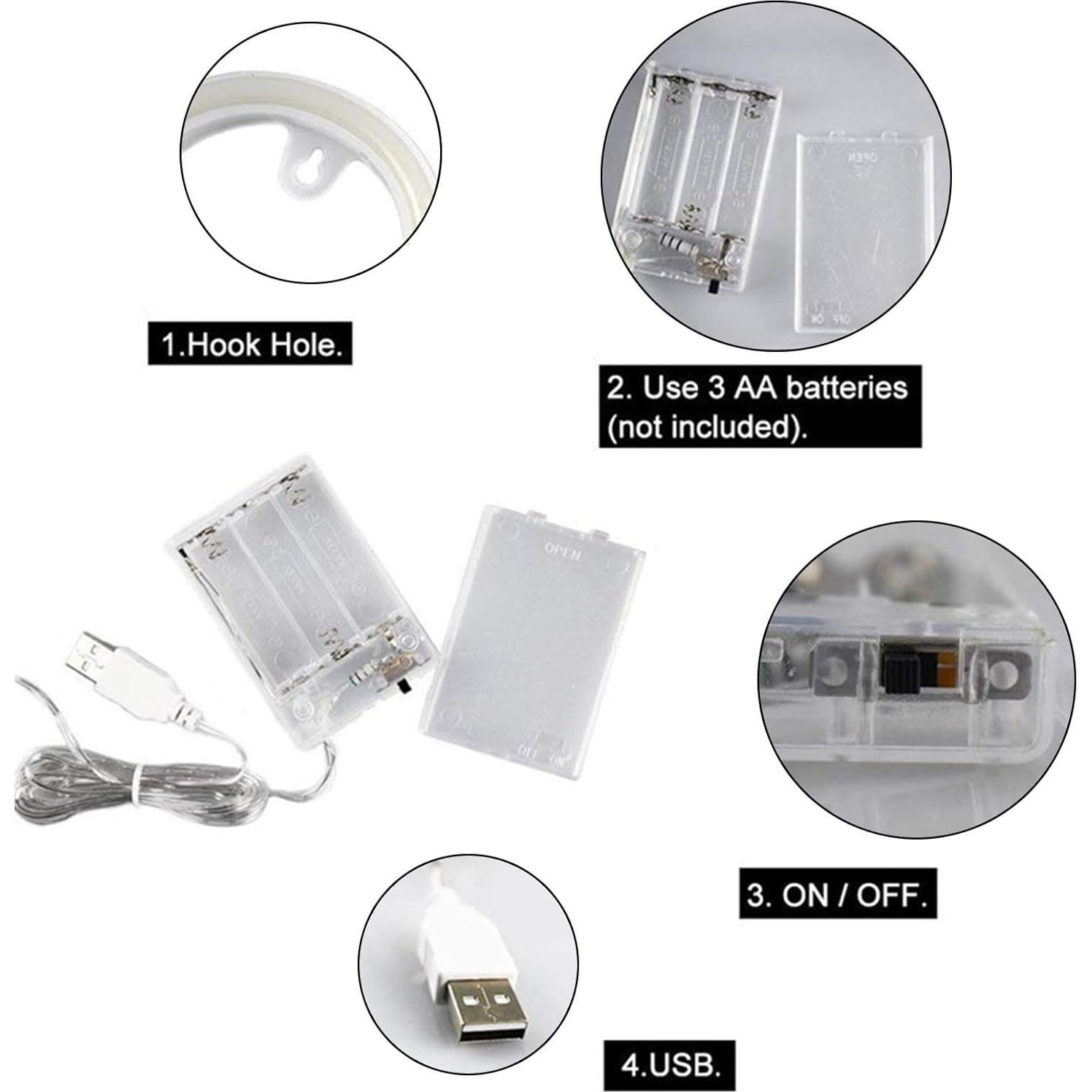 Luz Neón Rosa LED Letra B ENUOLI para Decoración USB