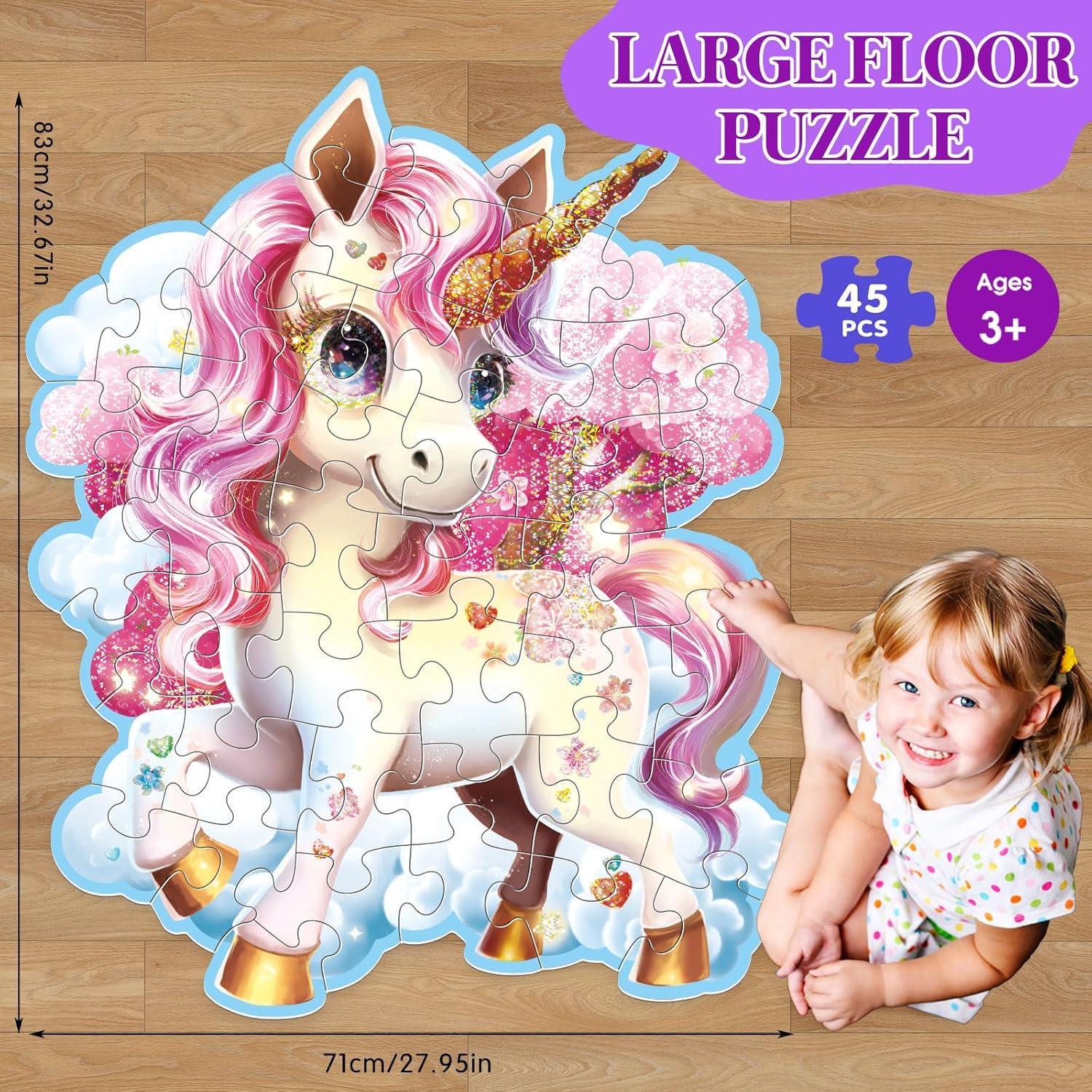 Rompecabezas de Piso Unicornio 45 Piezas Aliex 84x71 cm