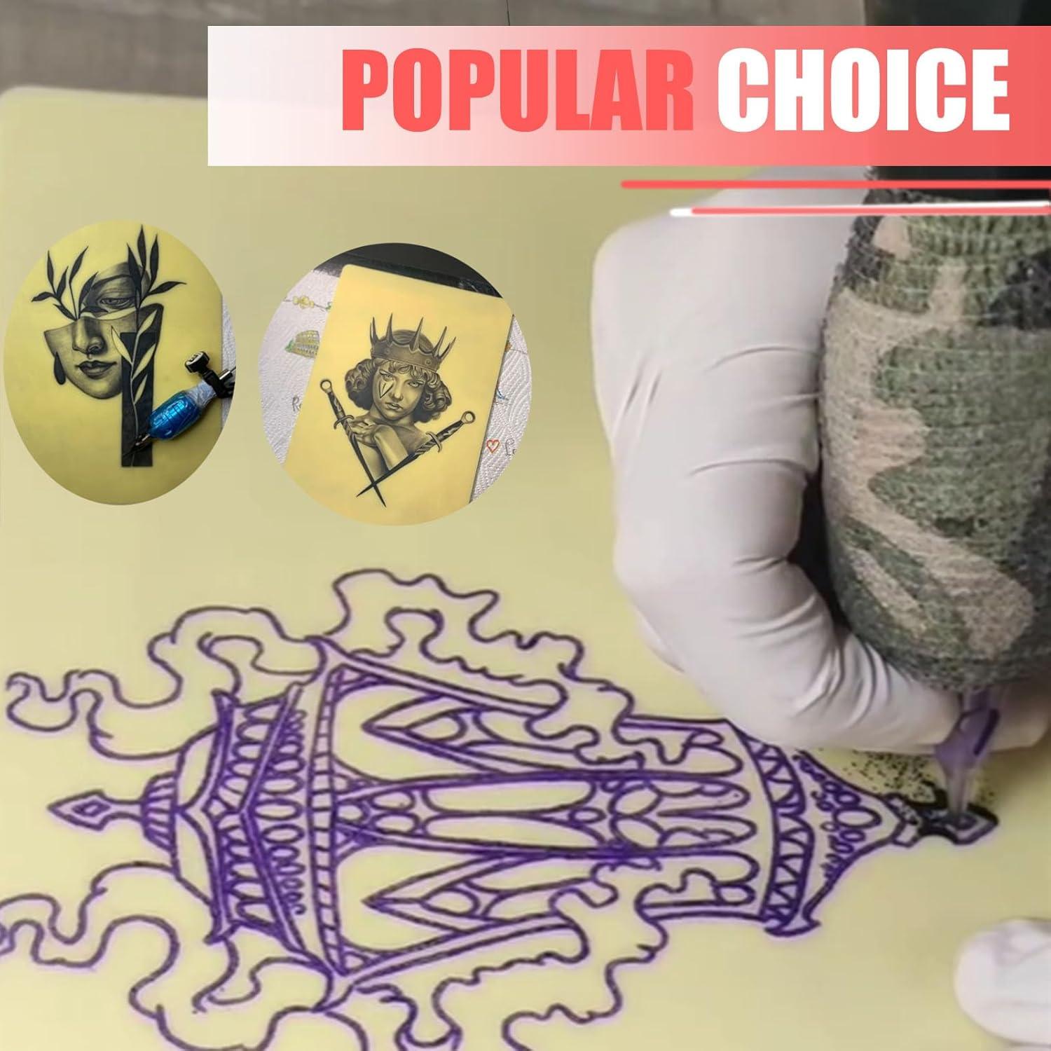 Piel de Tatuaje Falsa SOTICA 4PCS 30x20cm 3MM Silicona