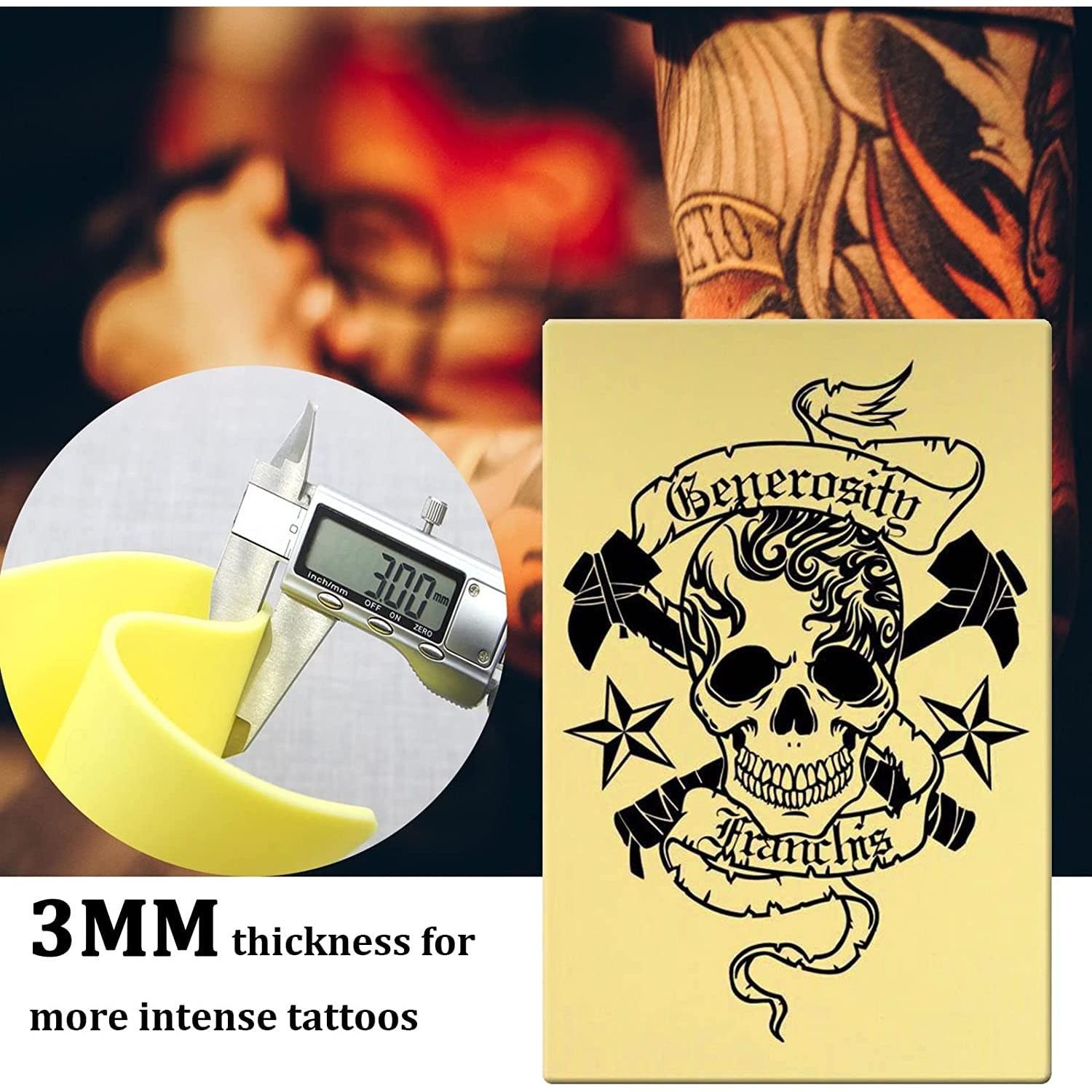 Piel de Tatuaje Falsa SOTICA 4PCS 30x20cm 3MM Silicona