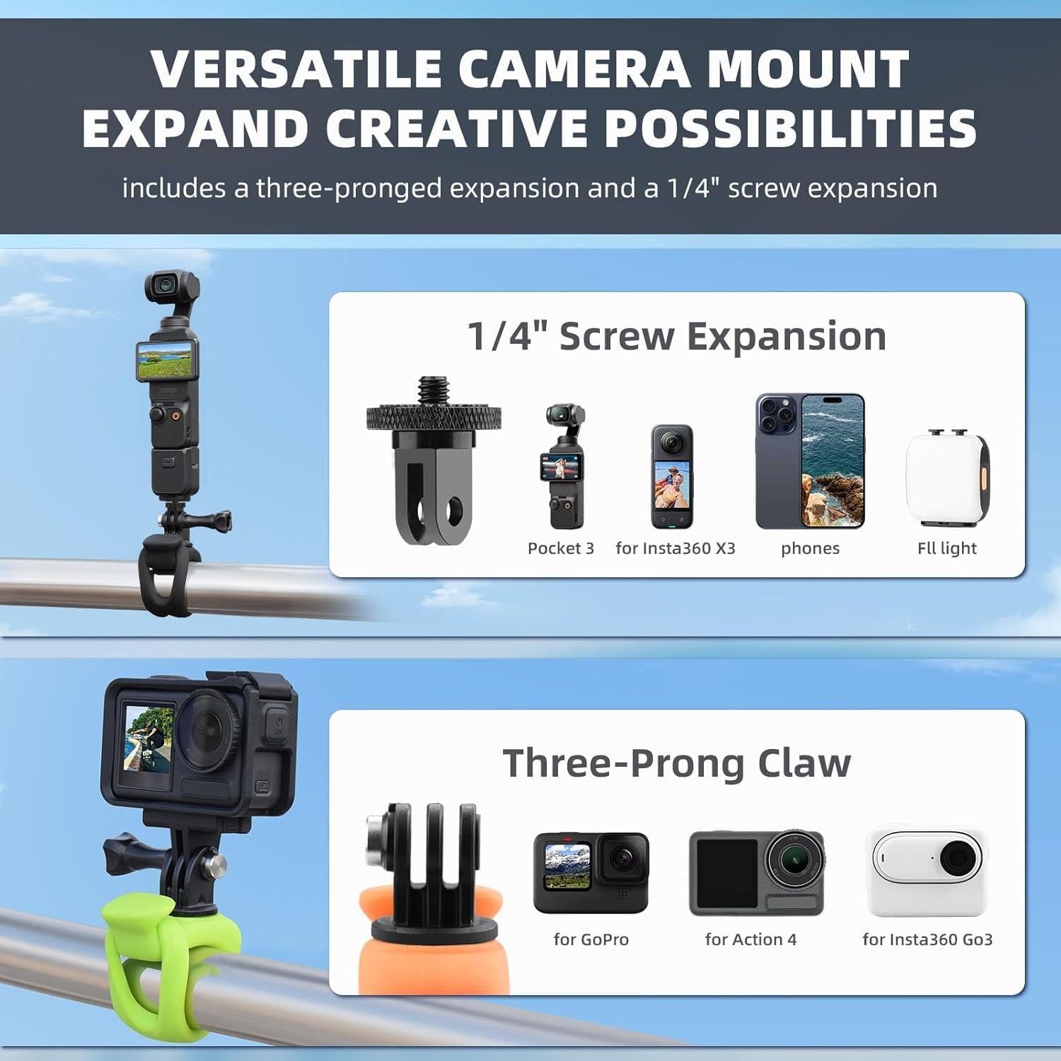 Soporte de Bicicleta y Moto BRDRC Pocket 3 Universal Negro