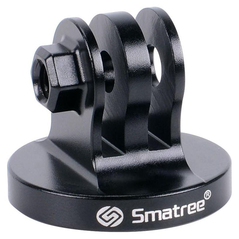 Adaptador de Montaje de Trípode Smatree Aluminio Negro para GoPro y DJI