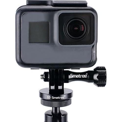 Adaptador de Montaje de Trípode Smatree Aluminio Negro para GoPro y DJI