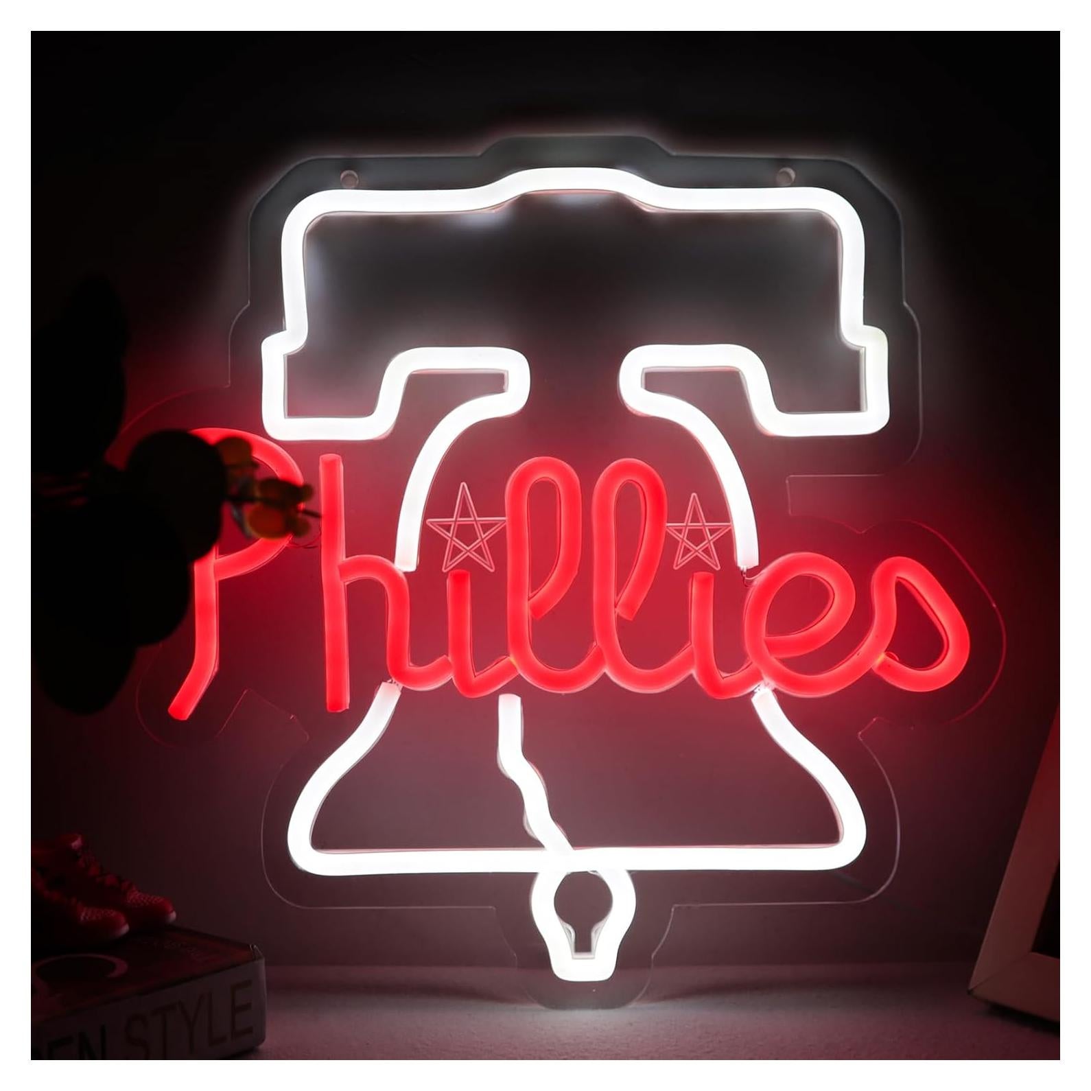 Señal de Neon LED Pugna Béisbol 20.3x20.3 cm Decorativa