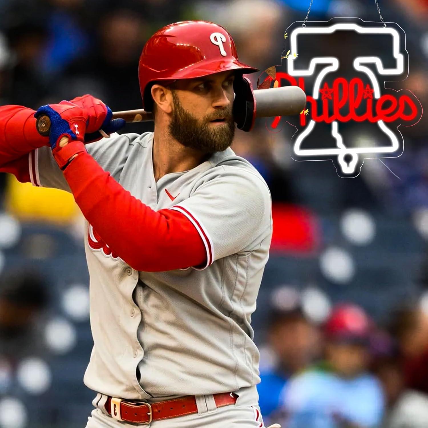 Señal de Neon LED Pugna Béisbol 20.3x20.3 cm Decorativa