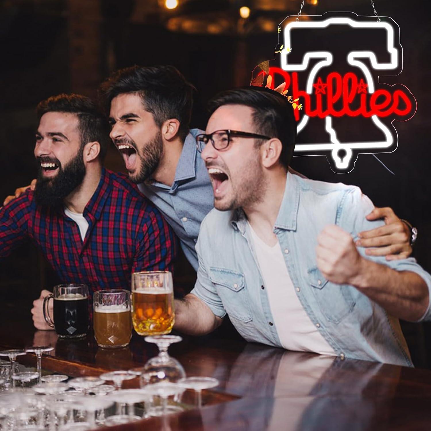 Señal de Neon LED Pugna Béisbol 20.3x20.3 cm Decorativa