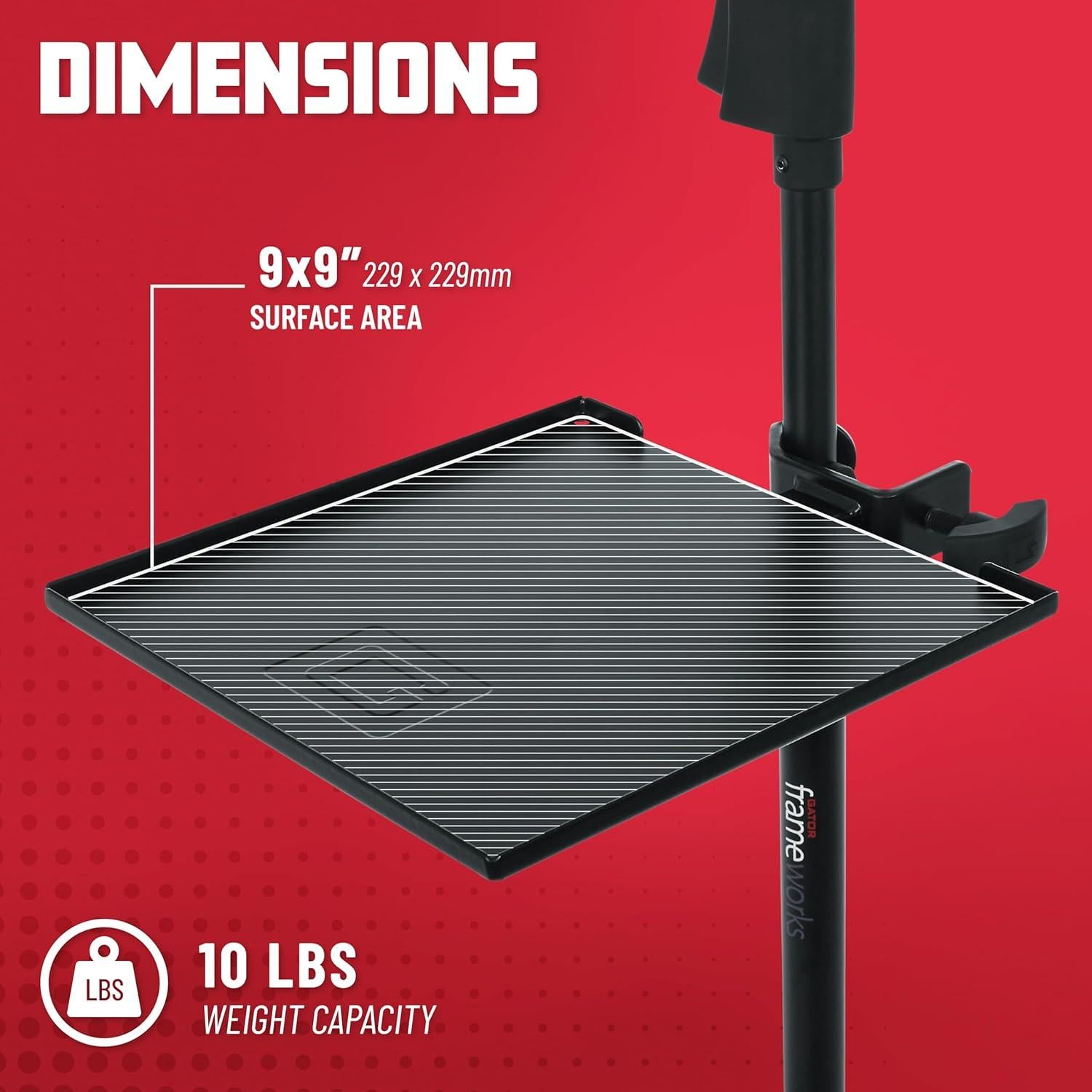 Estante de Utilidad Gator Frameworks GFW-SHELF0909 9x9" Negro