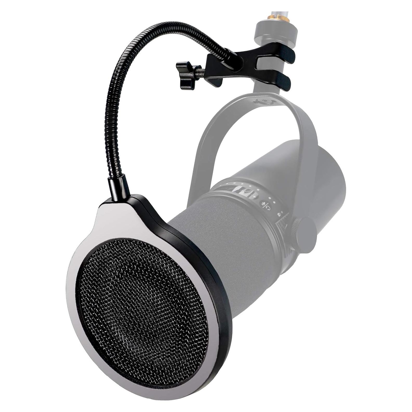 Filtro Pop Profesional YOUSHARES para Micrófono Shure MV7 3 Capas